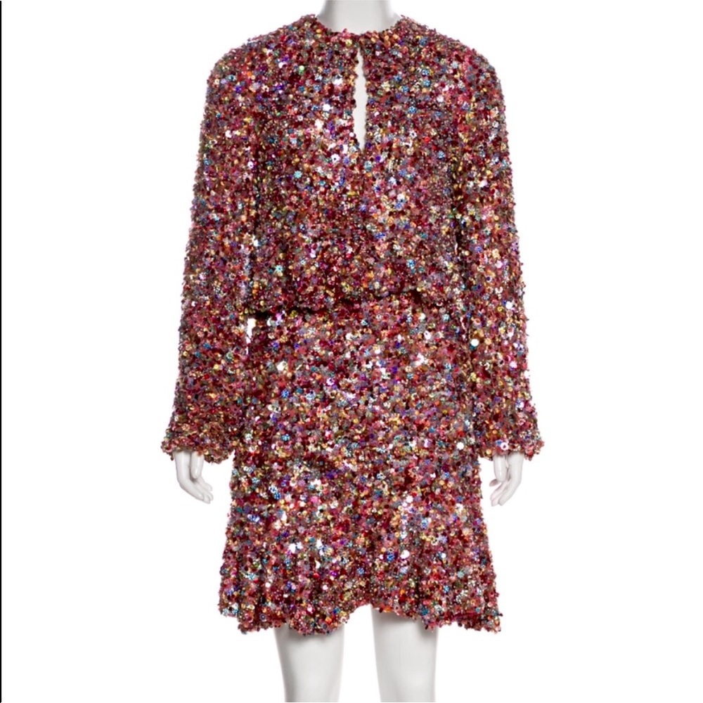 Alexis Tamera Long Sleeve Sequin Dress